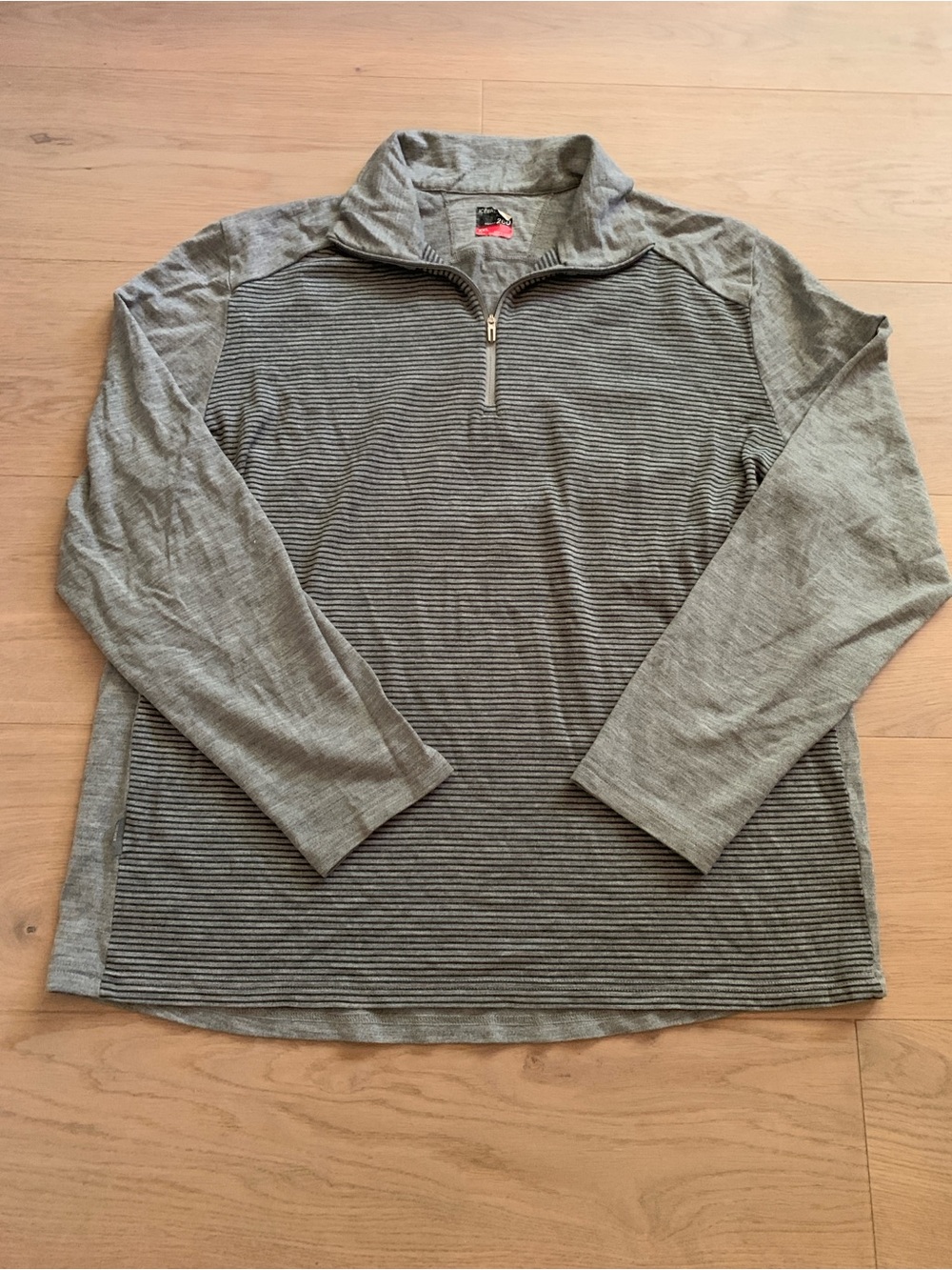 Icebreaker Merino 260 Bodyfit Baselayer Pullover XXL Heather Gray Outdoor Alpine